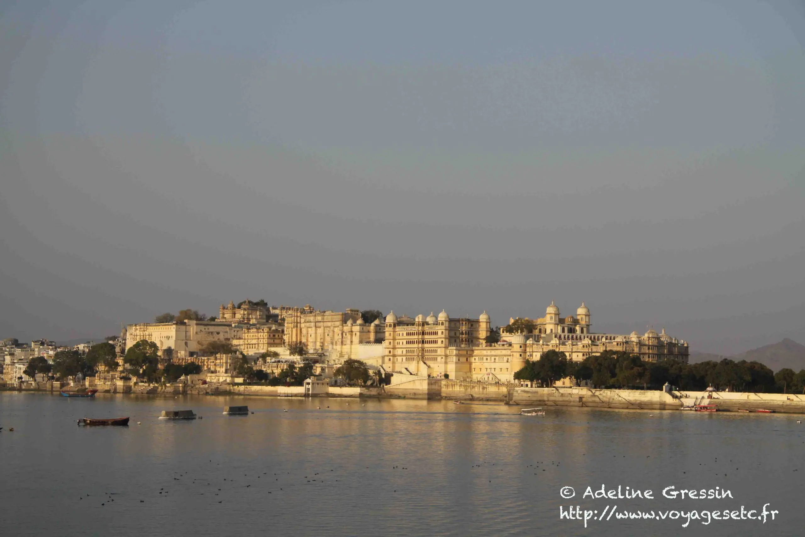 Udaipur Vue du lac 2