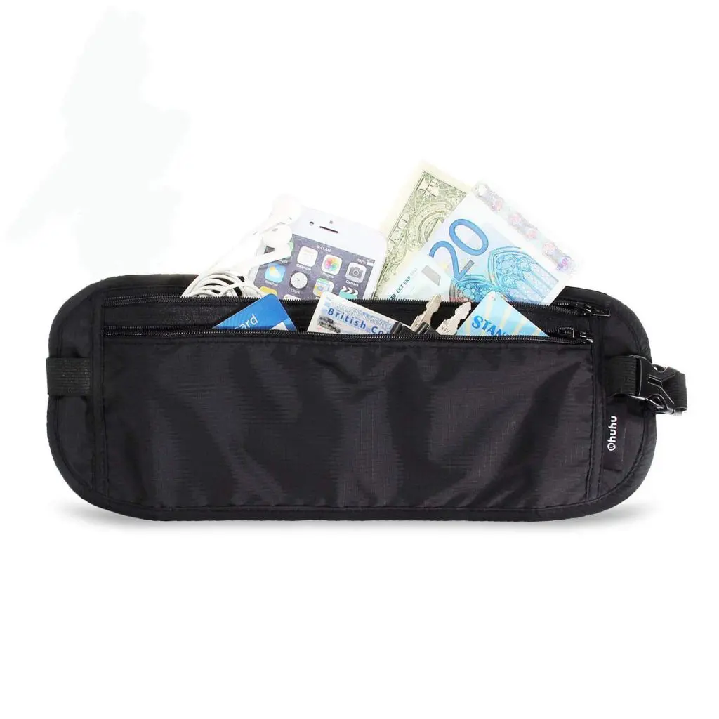 centure de voyage porte document