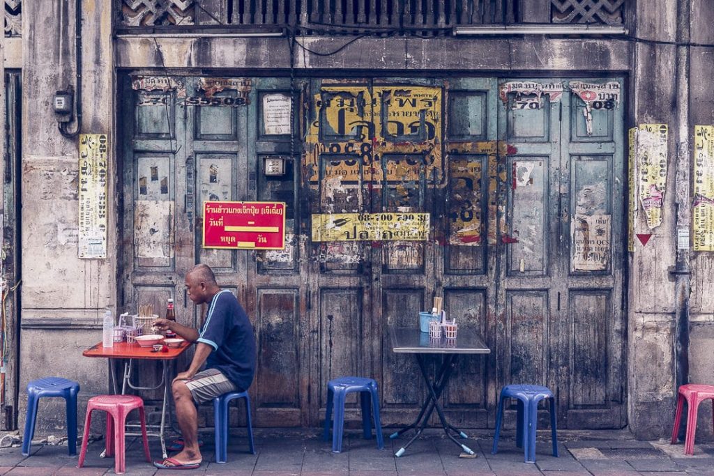 Cantine de rue du quartier chinois