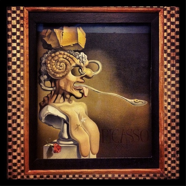 Picasso vu par Salavador Dali Figueres Costa Brava
