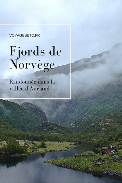 Randonnée dans la vallée d'Aurland dans les fjords de Norvège