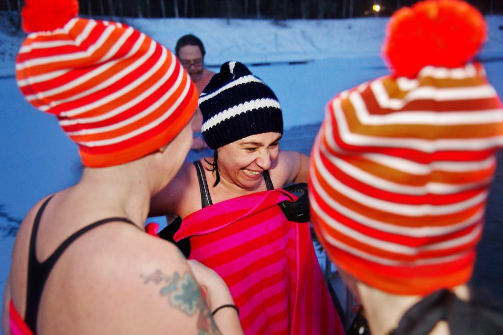 Ice swimming Porvoo