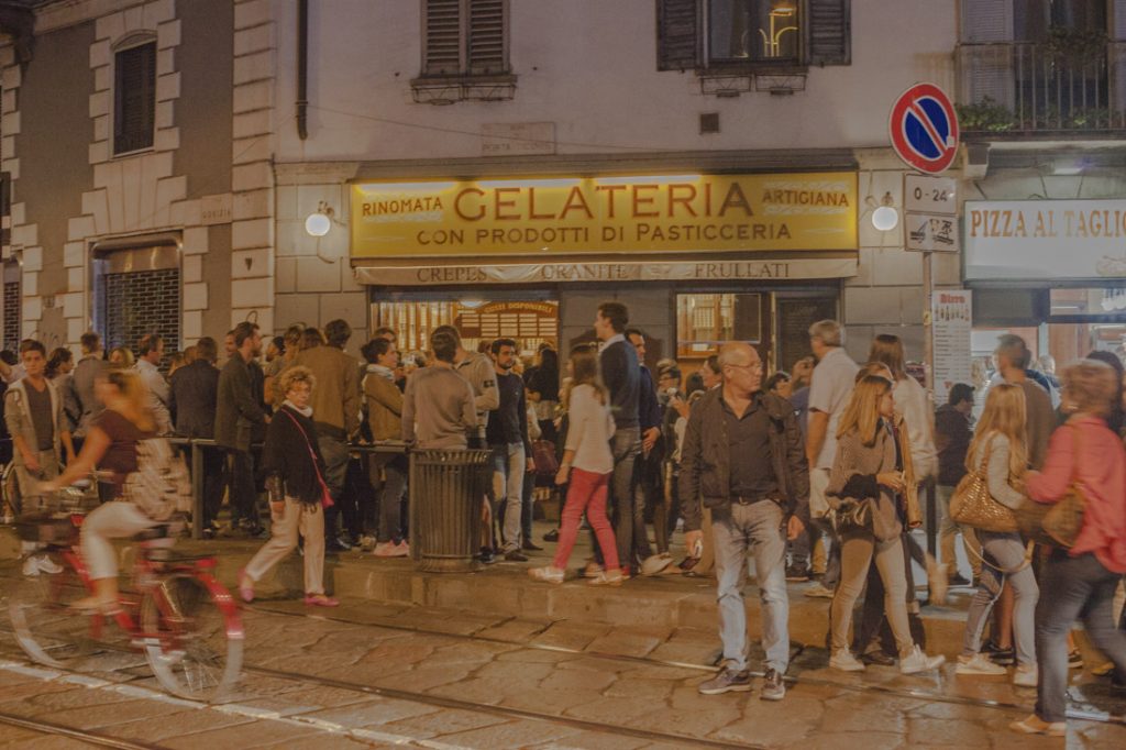 24 heures à Milan - gelateria rinomata