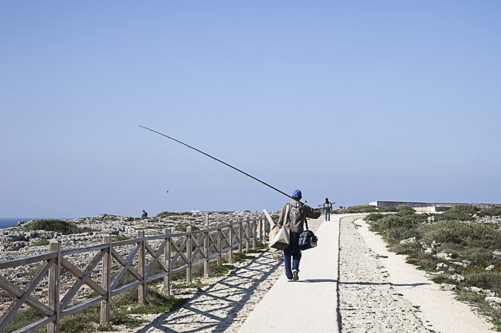 Quand les vents et les courants ne sont pas bons, les pêcheurs plient bagages. A la forteresse de Sagres