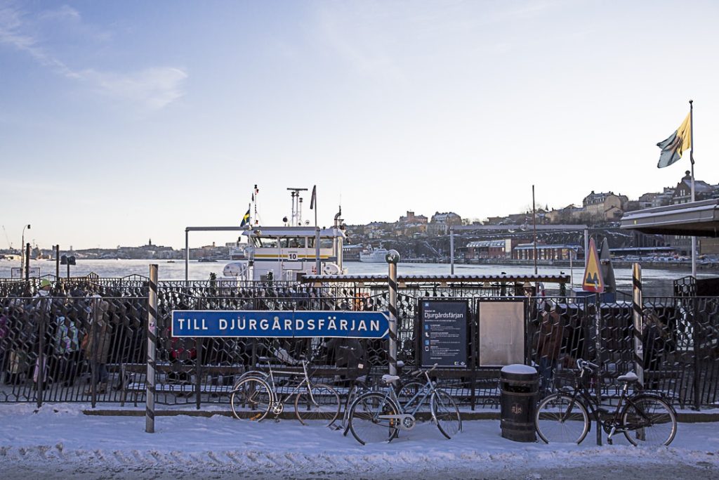 La neige, les vélos, les bateaux, c'est ça Stockholm en hiver
