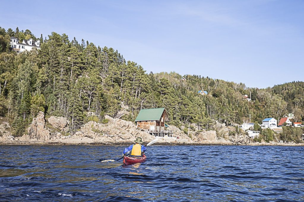 Kayak sur le parc maritime du Saguenay Saint Laurent