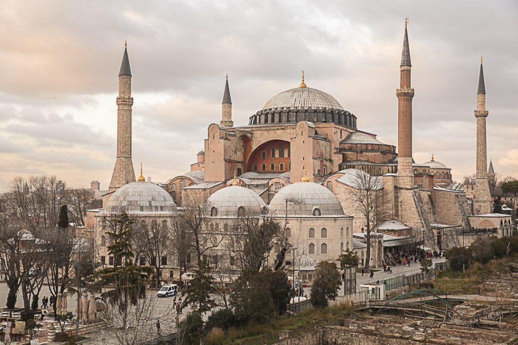 Sainte Sophie depuis Seven Hills Restaurant Istanbul