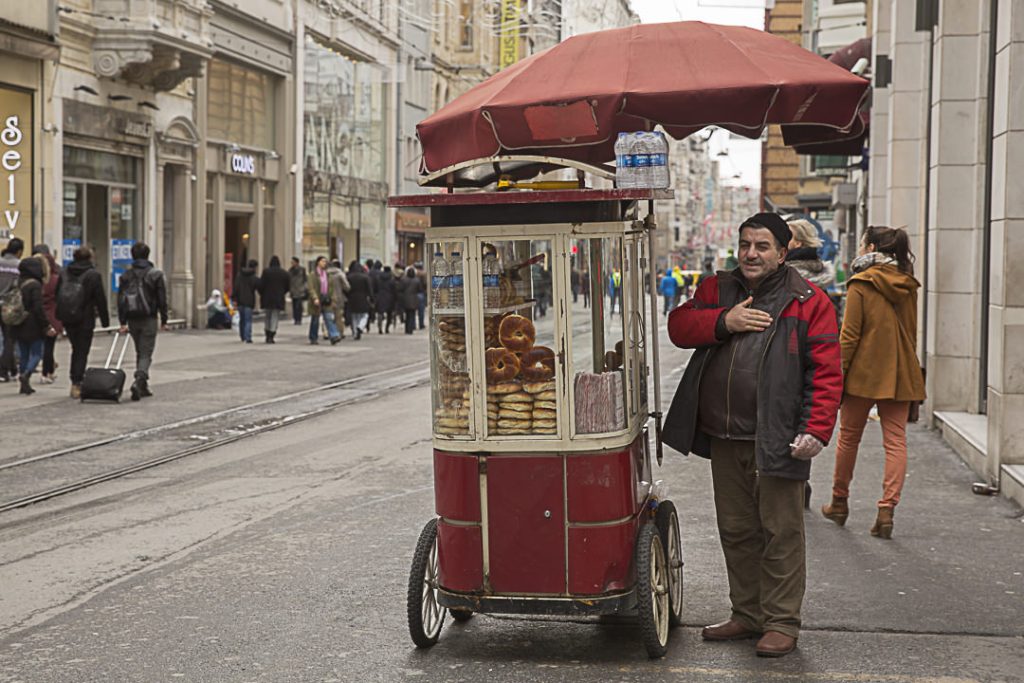 Vendeur de pain sur Istiklal
