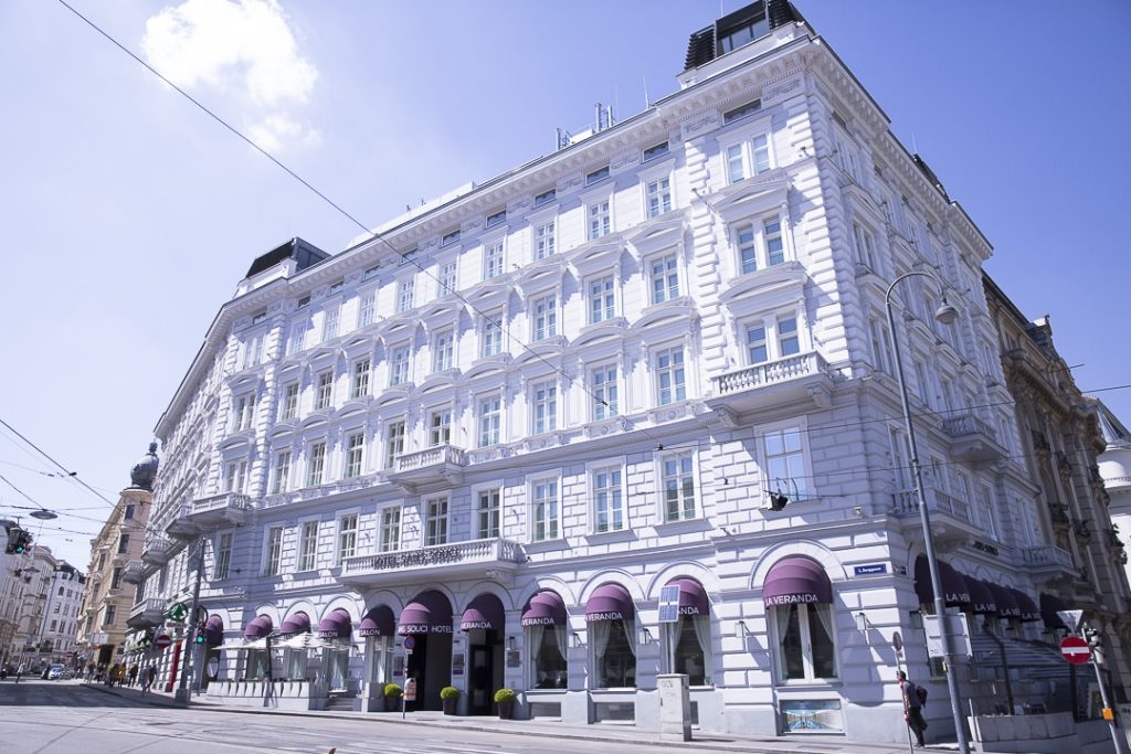 Extérieur de l'hotel sans souci Vienne - autriche