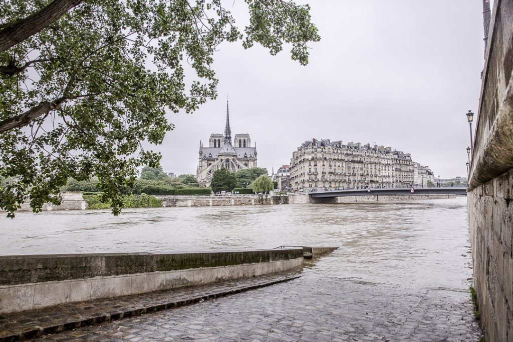 Inondations Paris 2016 - vue sur l'Ile de la cité