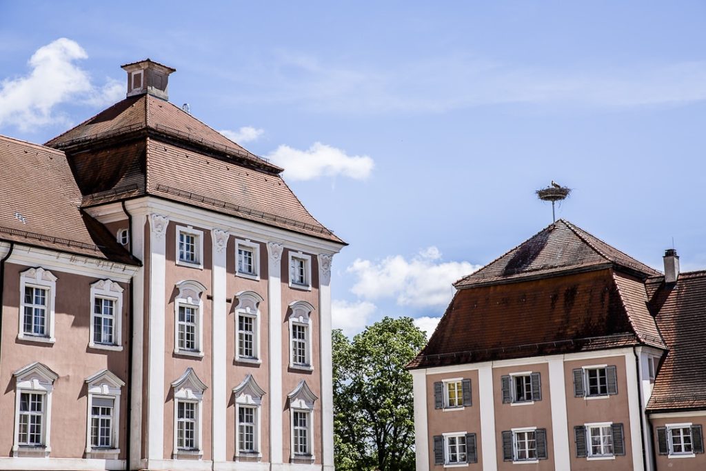 la cigogne de l'abbaye de Wiblingen à Ulm - Allemagne