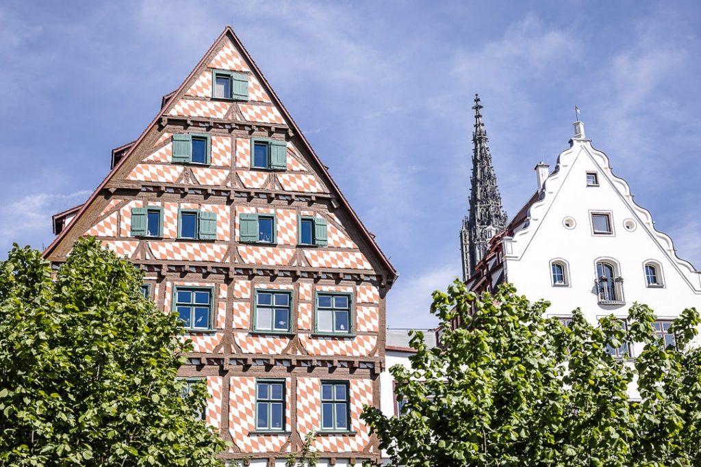 Maison à pans de bois sur les remparts de Ulm - bade Wurtemberg Allemagne