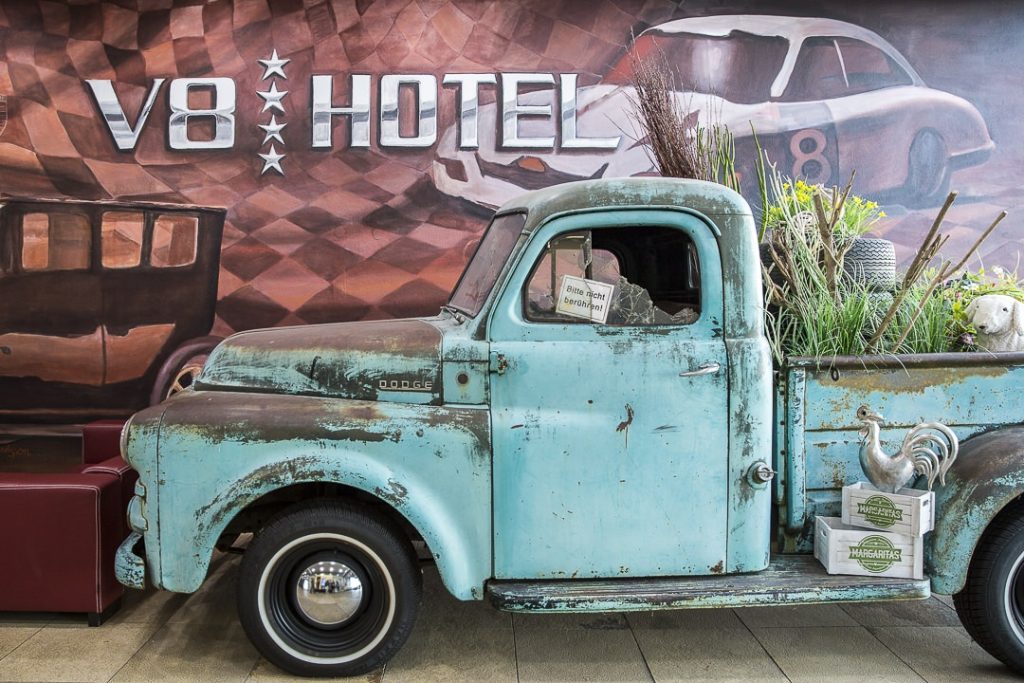 Hall de l'hotel V8 Motorworld Stuttgart