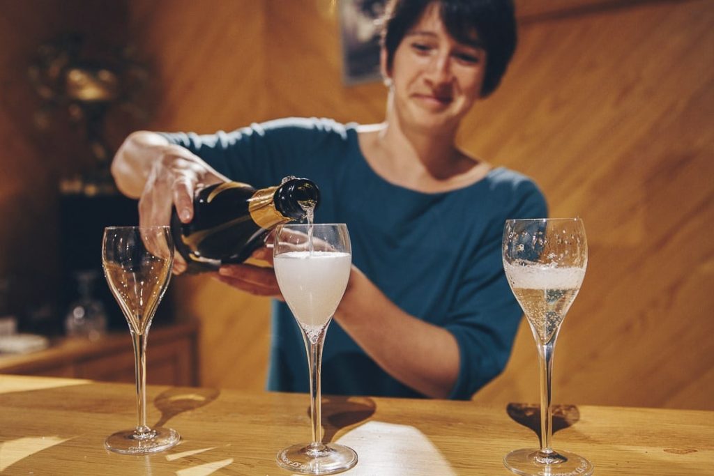 Dégustation chez Lucie Cheurlin productrice champagne bio