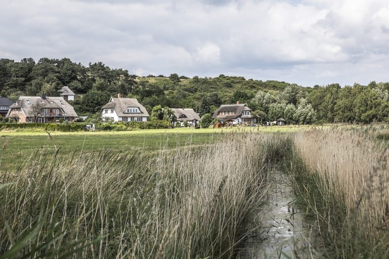 Les maisons aux toits de chaume de Mönchgut, Allemagne