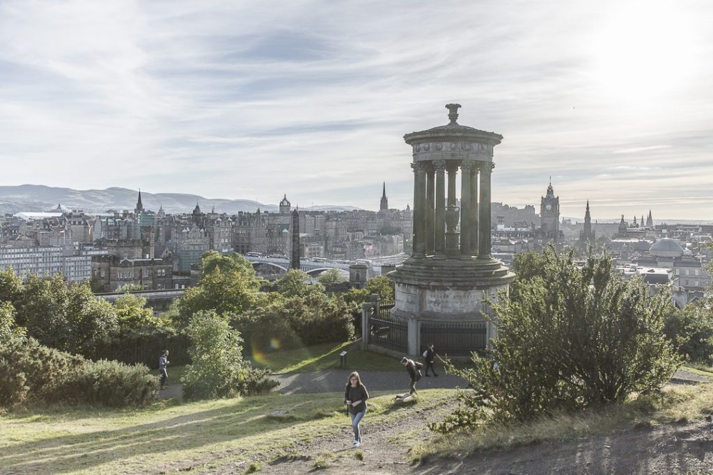 Vue sur Edimbourg depuis Calton Hill