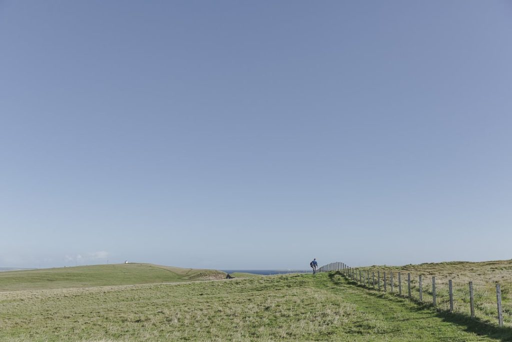 Randonnée à Duncansby head dans les highlands en Ecosse