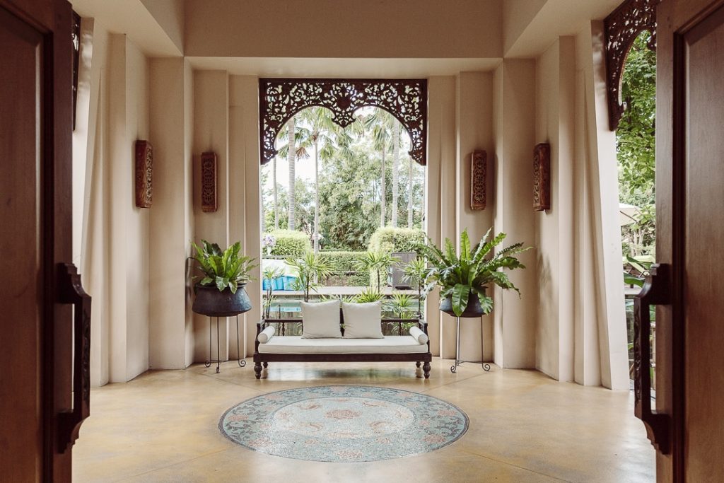 Hall extérieur de l'hotel Siripanna villa Resort & spa à Chiang mai