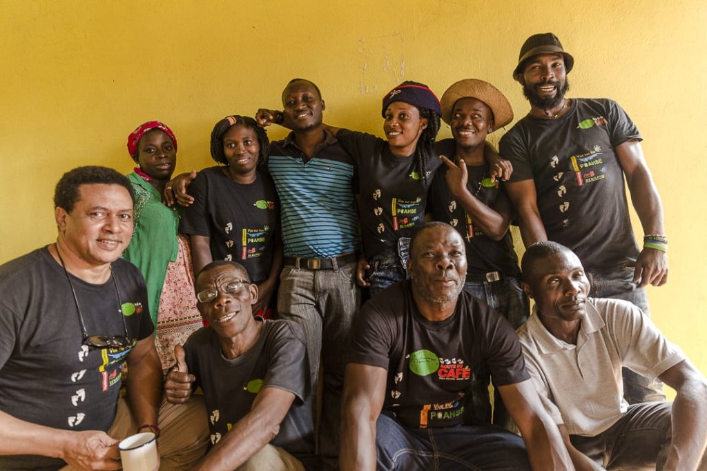 La route du cafe en haiti - photo de groupe