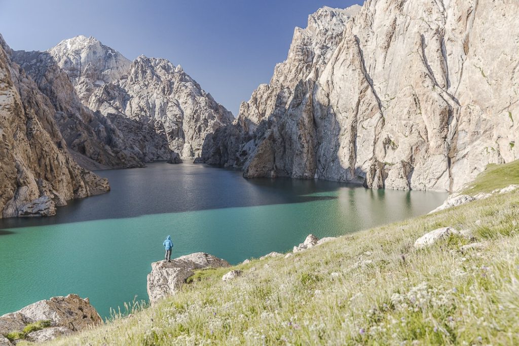 lever de soleil au lac Köl-Suu - Kirghizstan