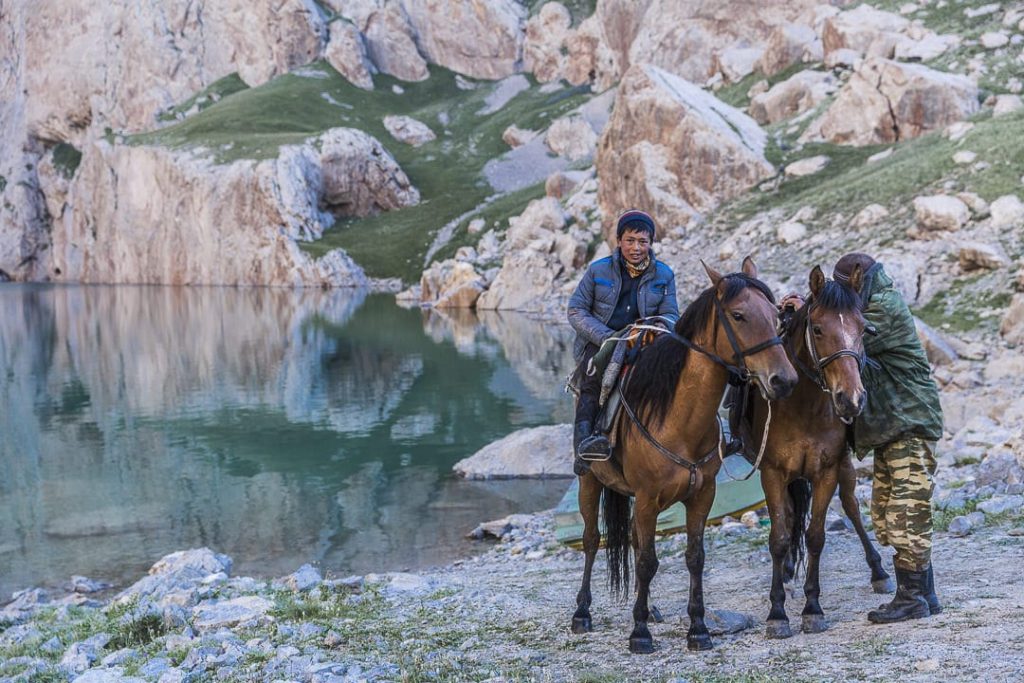Nomades au lac Kol-Suu
