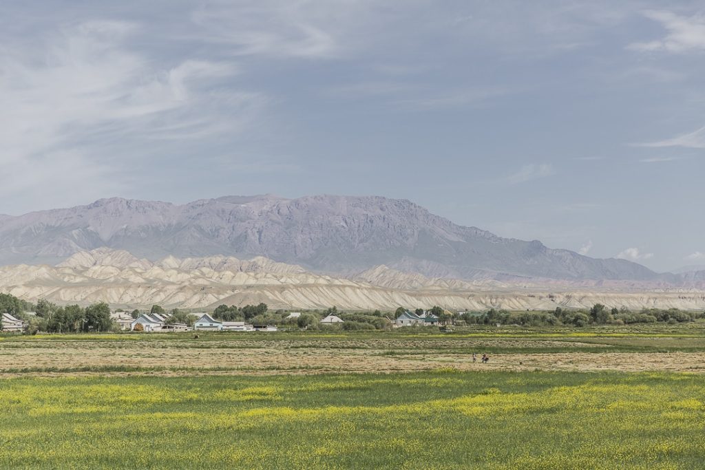 Paysage vu du haut de la forteresse d'At Bashi