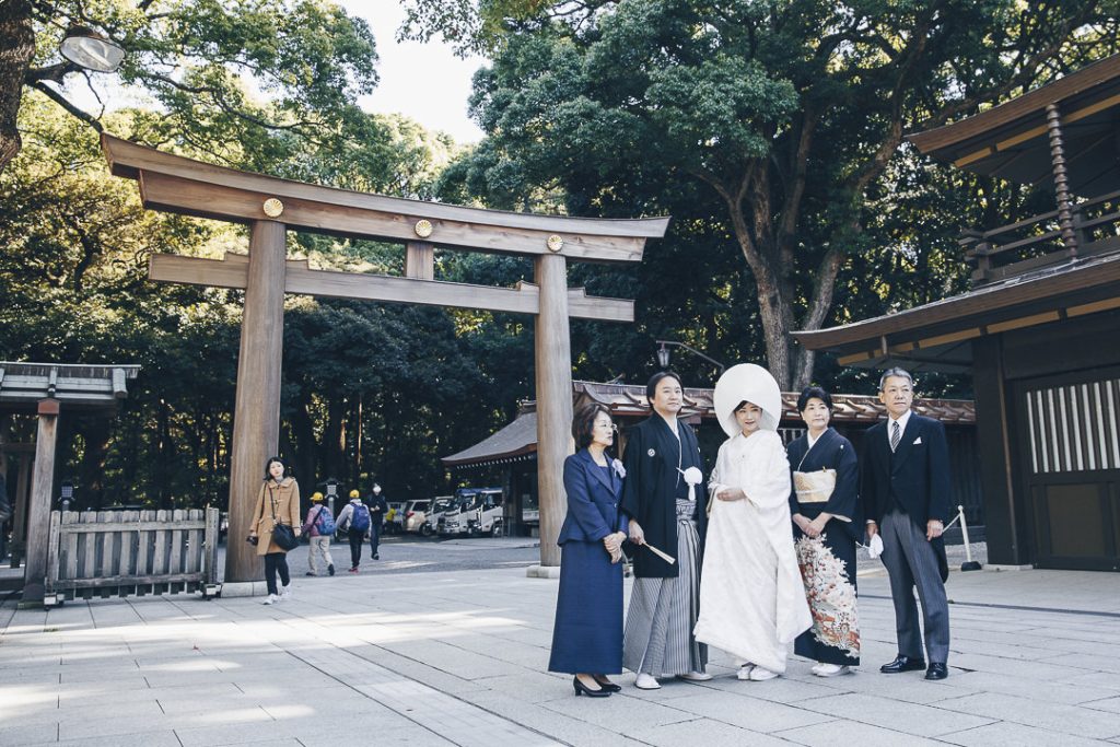 Photo de mariage au sanctuaire Meiji-Jingu, Tokyo #visitjapan #tokyo