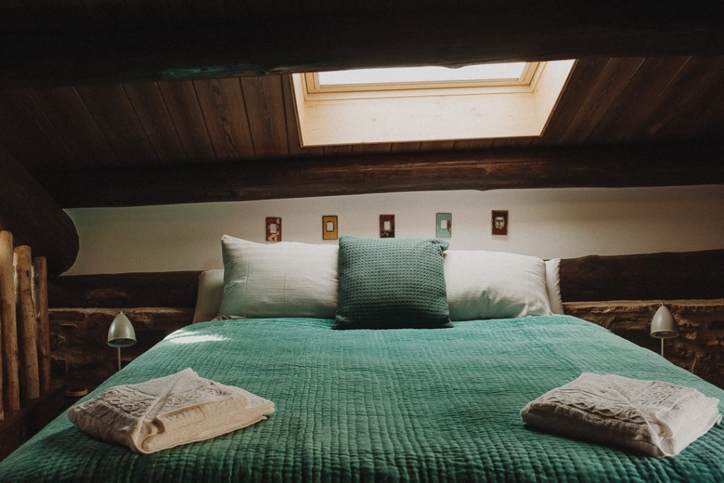 Chambre de la Casa Guilla, the Fox house à Santa Engracia en Catalogne #roadtrip #catalogne