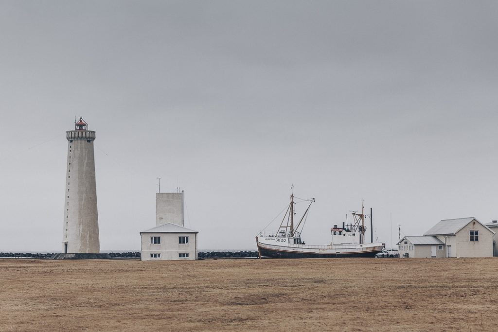 Le phare de keflavik sur la péninsule de Reykjanes #islande #hiver