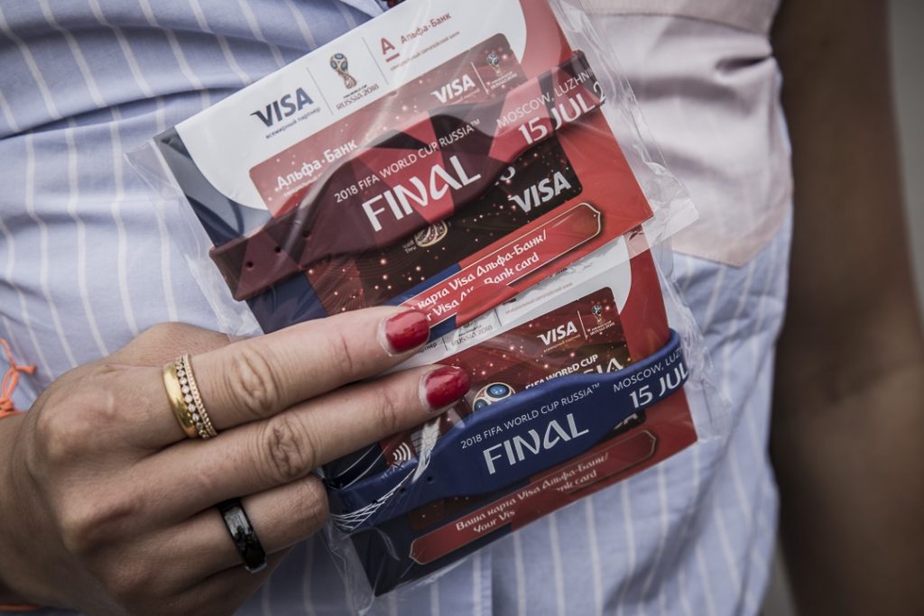 Bracelets développés pour la finale de la coupe du monde FIFA, Russie 2018 #paiementsanscontact