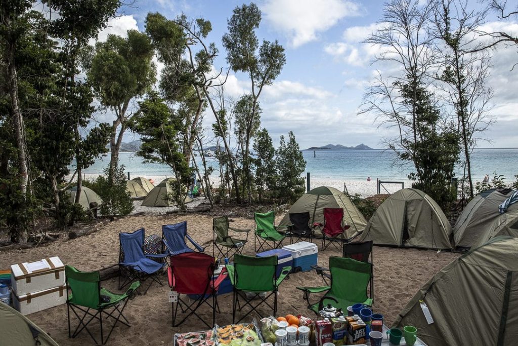 La camping de Whitehaven beach #australie #queesland