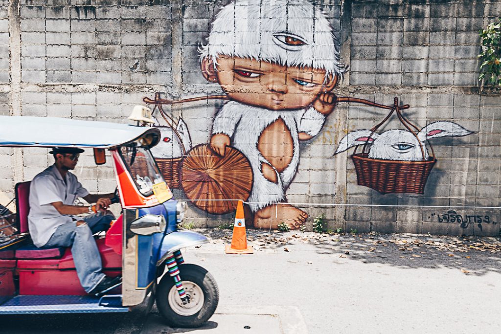 Tuk-Tuk et street art à Bangkok #thailande