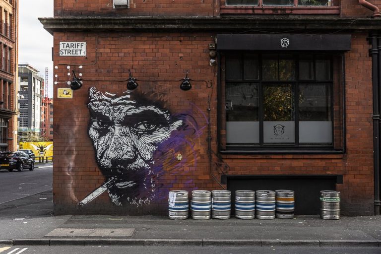 Le fumeur de l'artiste français C215, Manchester