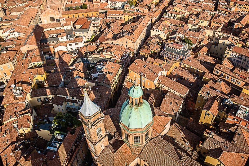 Visiter Bologne - Vue depuis la tour Asinelli_