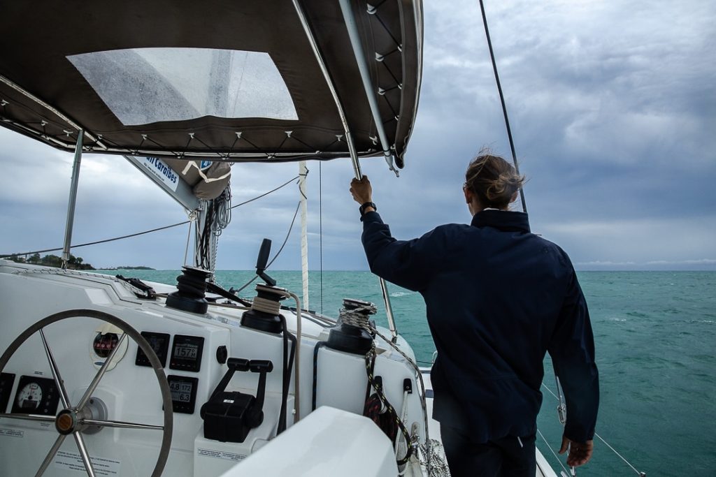 Catamaran en direction de Marie Galante #ilesdeguadeloupe