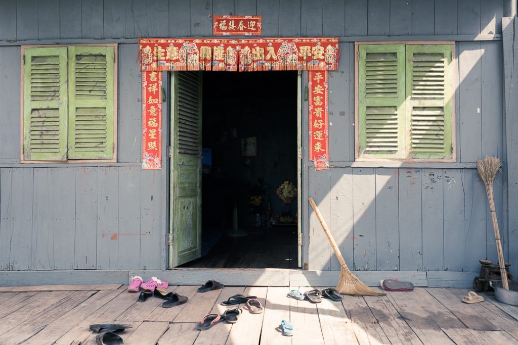 Maison de pêcheur à Kampot - Cambodge