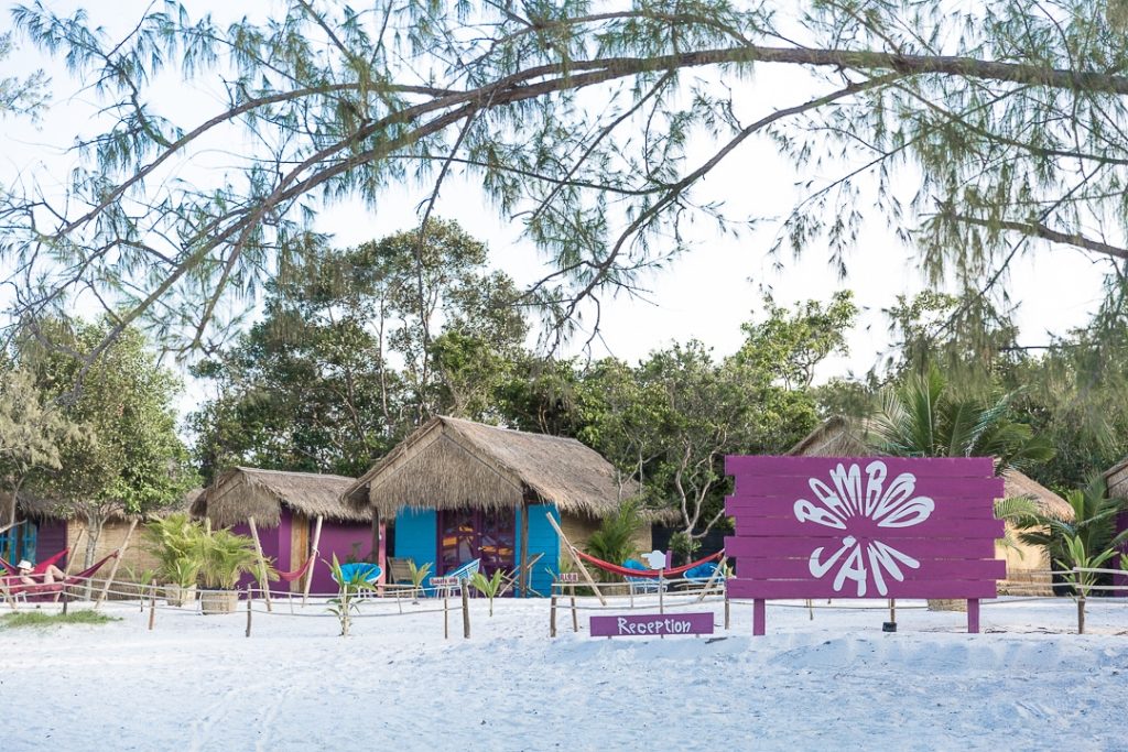 Bamboo Jam, une petite pension sur la plage paradisiaque de Koh Rong Samloem au Cambodge