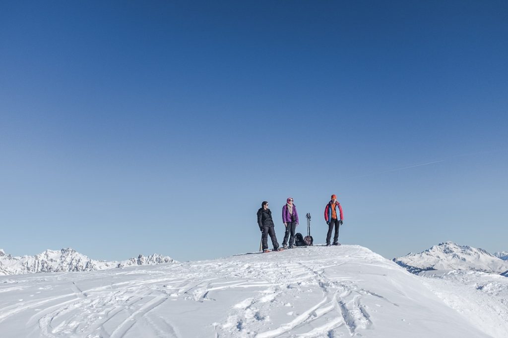 Au sommet du grand Truc, La Toussuire