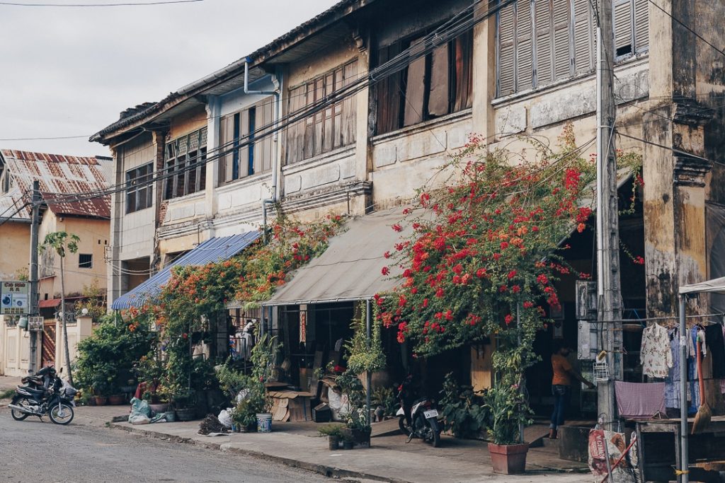 Jolie rue de Kampot - Cambodge