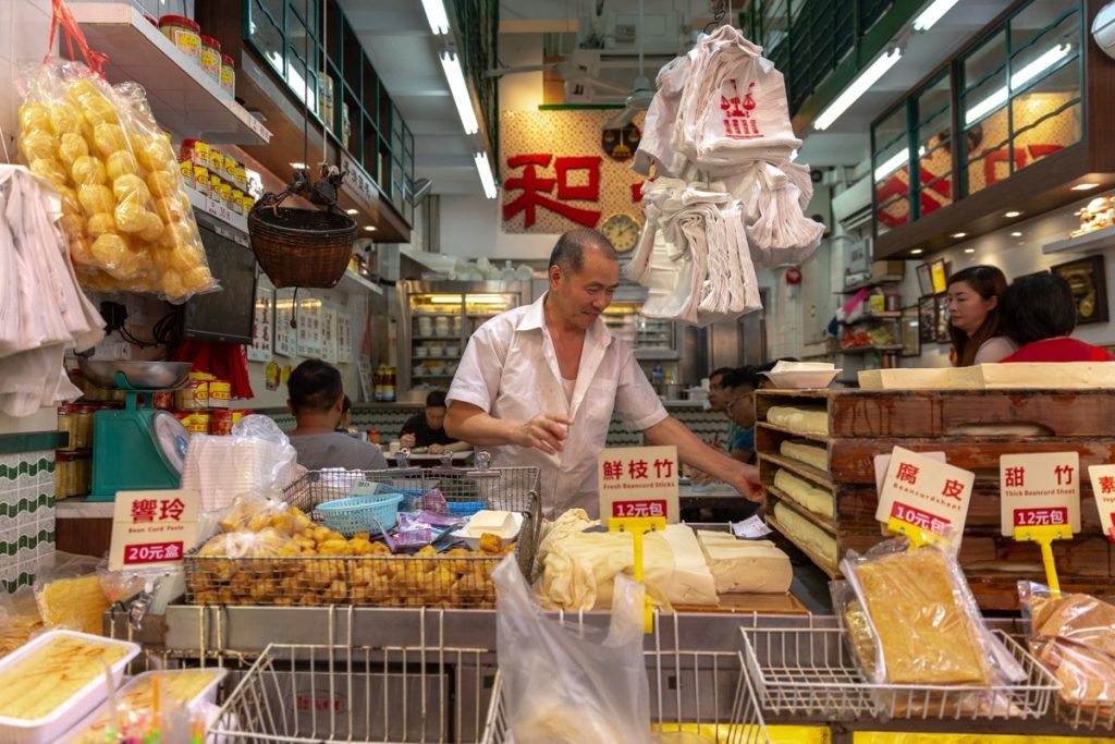 Marché de Sham Shui Po à Hong Kong