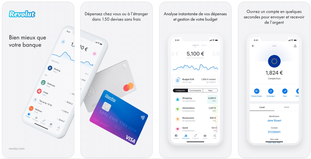 Application revolut pour payer moins de frais bancaires en dehors de l'UE