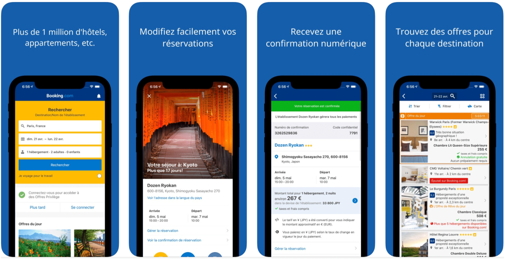 Booking la meilleure application pour réserver des hotels