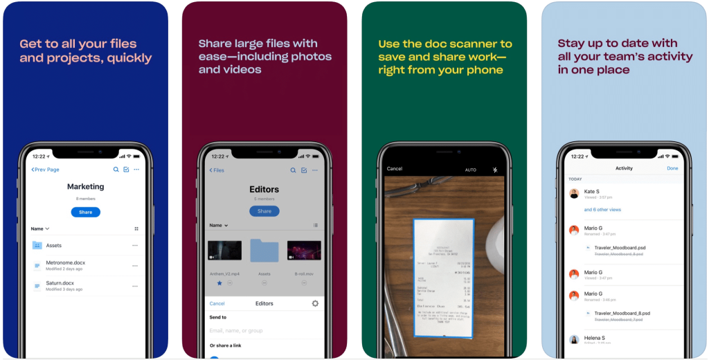 Dropbox pour stocker vos photos en voyage