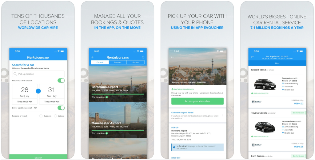 Application rentalcar