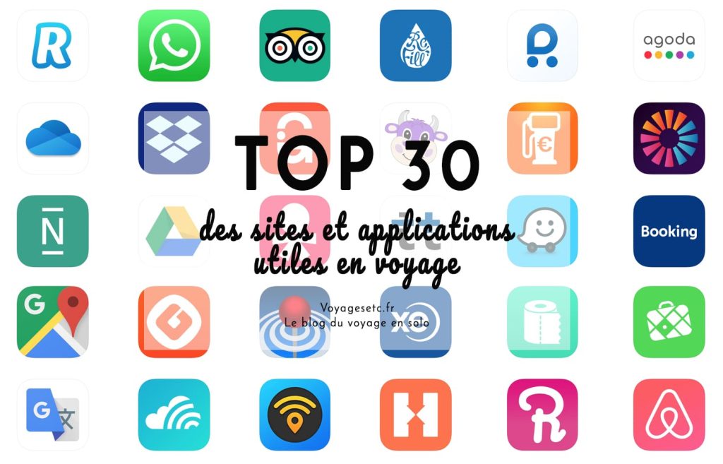 Top 30 des sites et applications utiles en voyage
