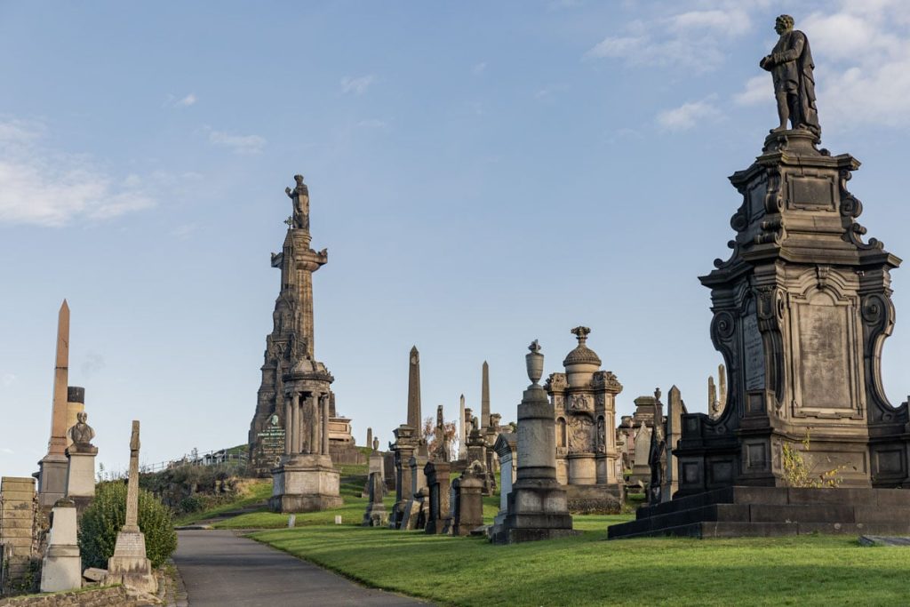 Nécropole de Glasgow située dans l'East end