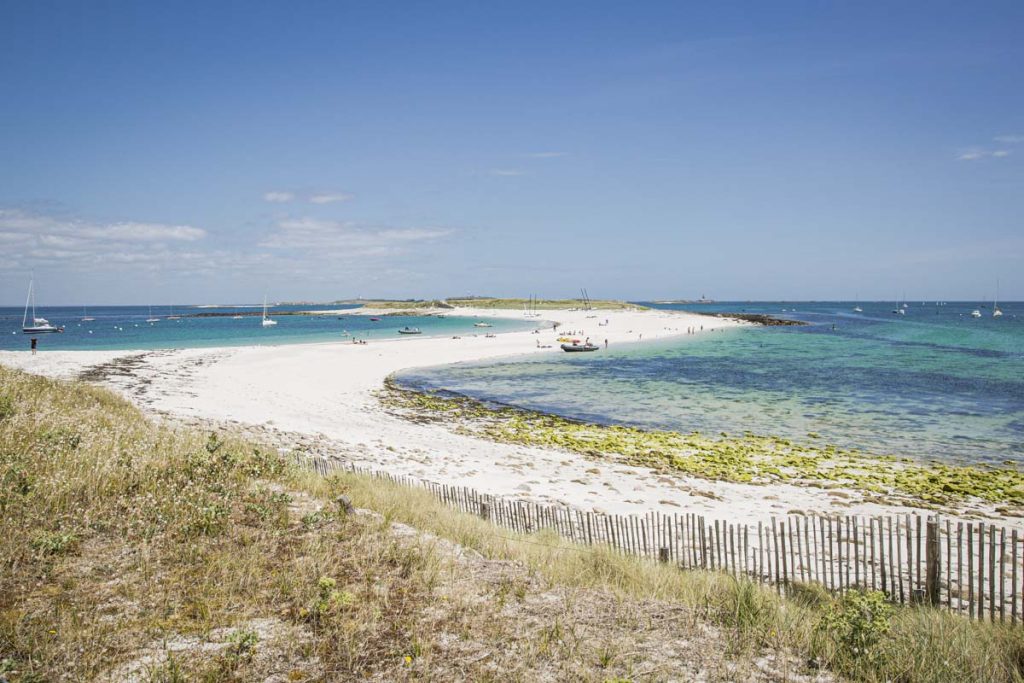 Archipel des Glénan : plage de l'ile Saint-Nicolas