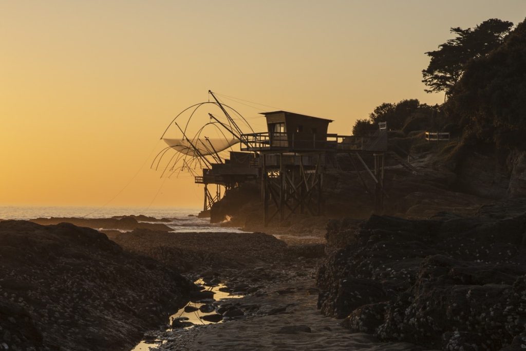 Coucher de soleil sur la côte de Jade