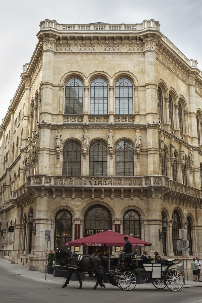 Façade du Café central de Vienne