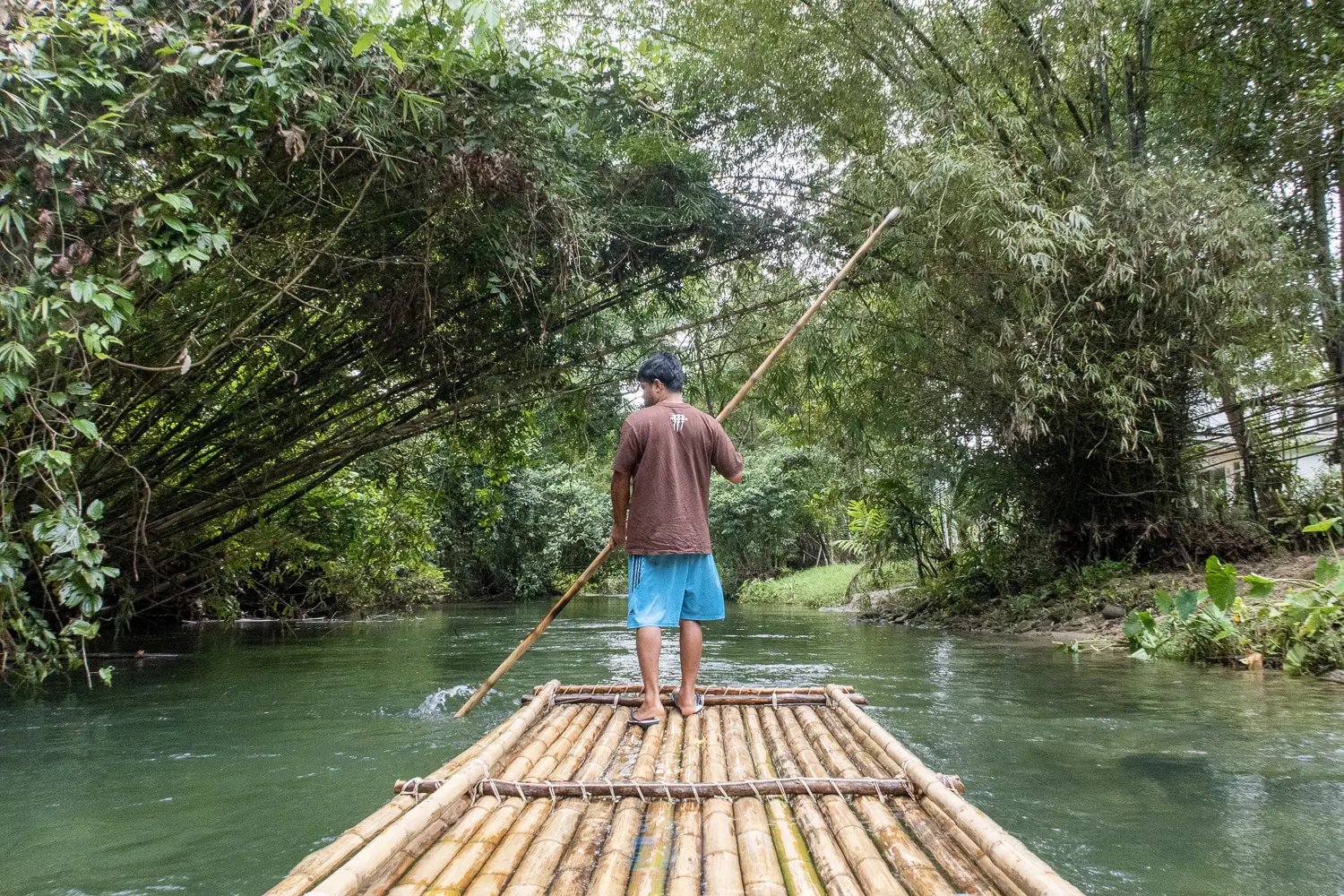 Bamboo rafting khao lak